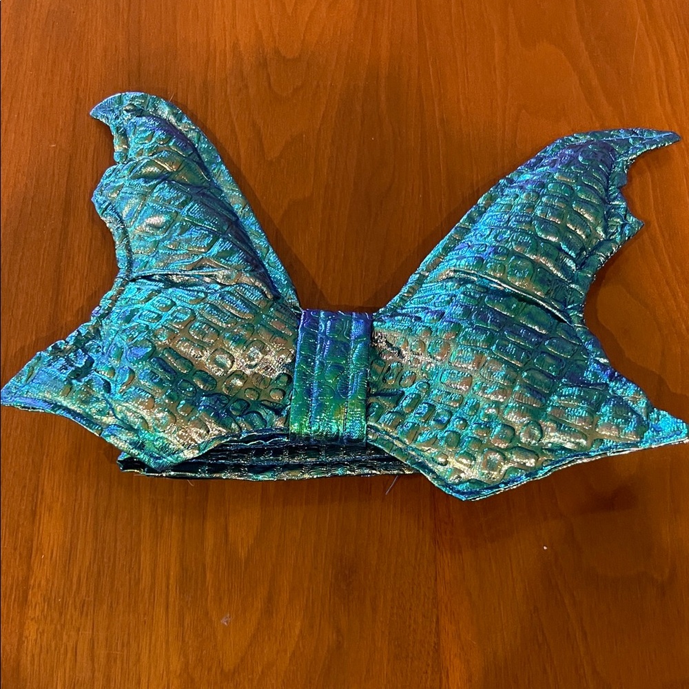 CUTE Adjustable Dog/pet Costume!Blue and Green Dragon Scale Wings XS/S/med